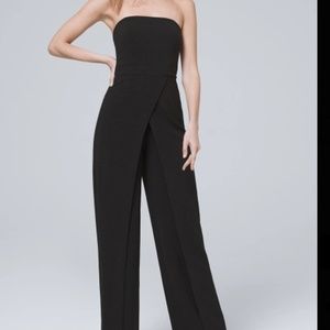 White House Black Market Wide Leg Jumpsuit sz 12